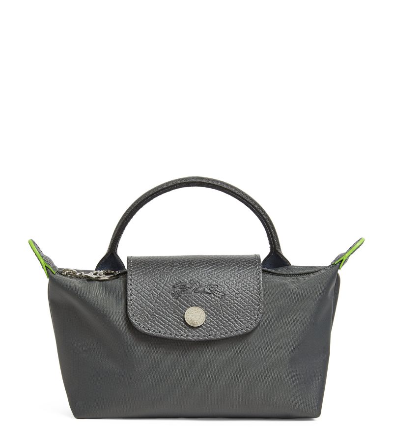  Longchamp Le Pliage Green Pouch