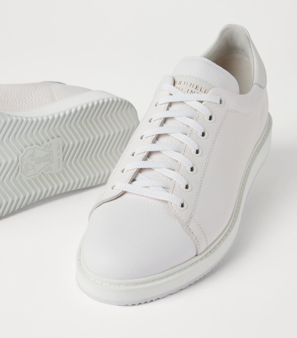 Brunello Cucinelli Brunello Cucinelli Grained-Leather Sneakers