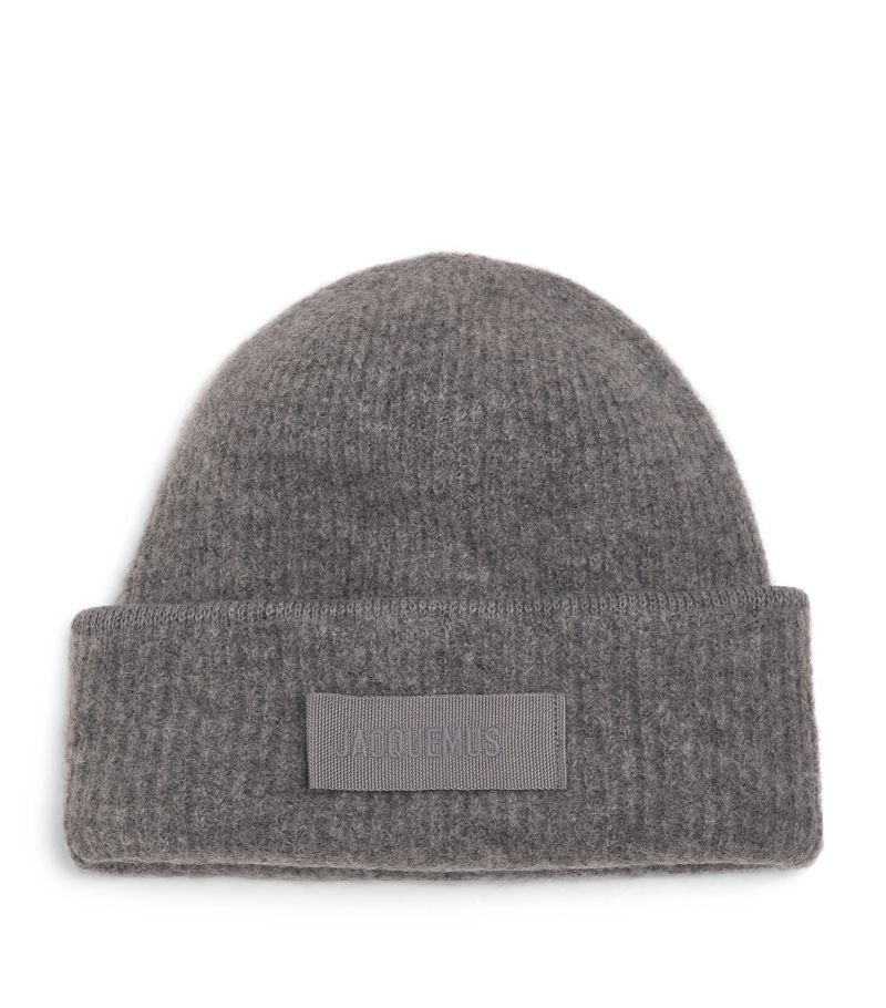 Jacquemus Jacquemus Ribbed Logo Beanie