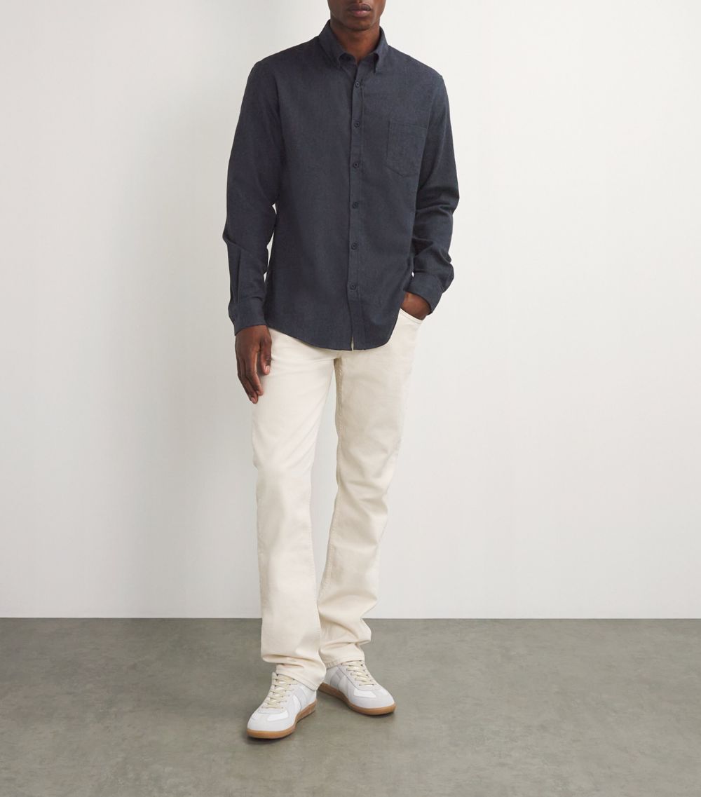 Sunspel Sunspel Brushed Cotton Flannel Shirt