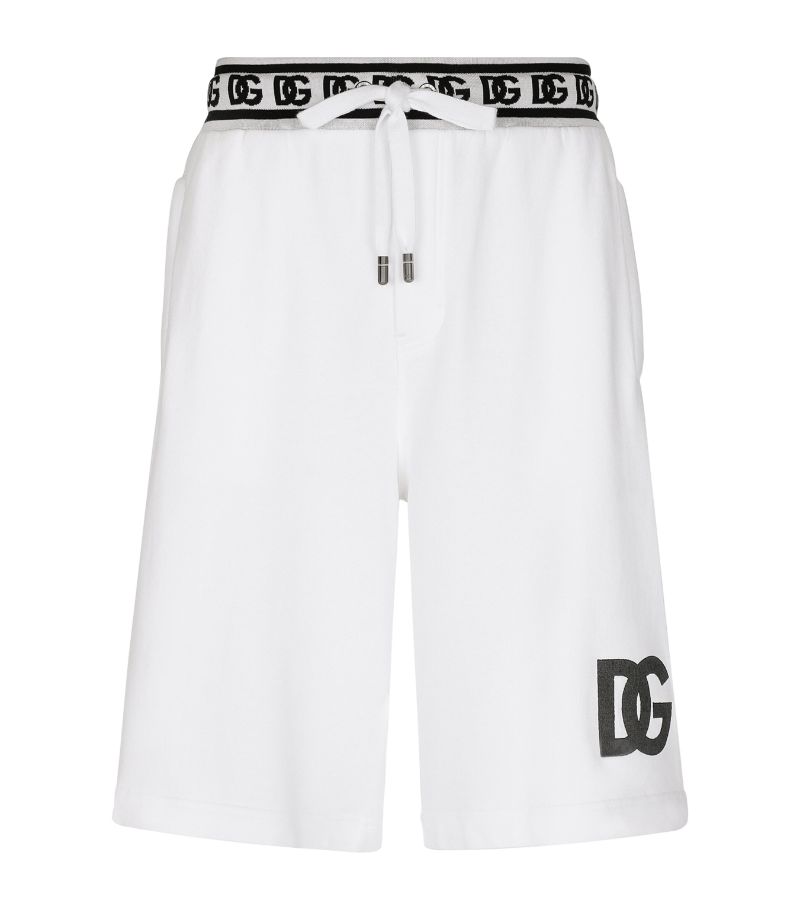 Dolce & Gabbana Dolce & Gabbana Cotton Longline Logo Shorts