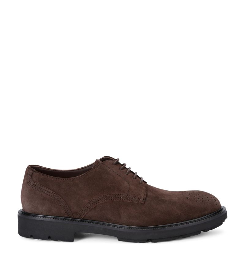 zegna Zegna Suede Aosta Derby Shoes