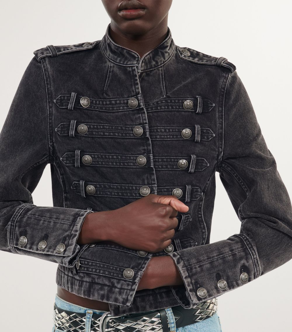 The Kooples The Kooples Officer-Style Denim Jacket