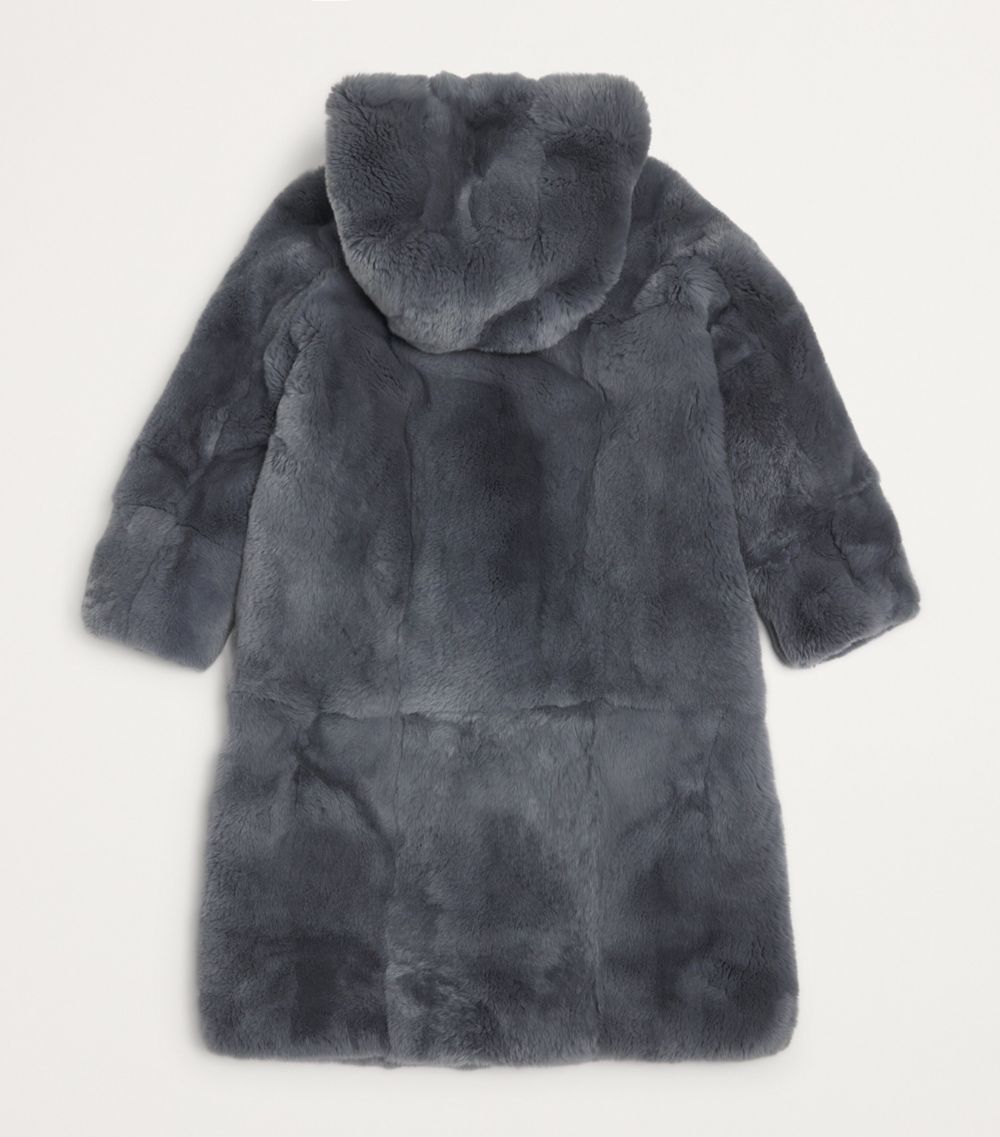 Yves Salomon Enfant Yves Salomon Enfant Rabbit Fur Coat (4-14 Years)