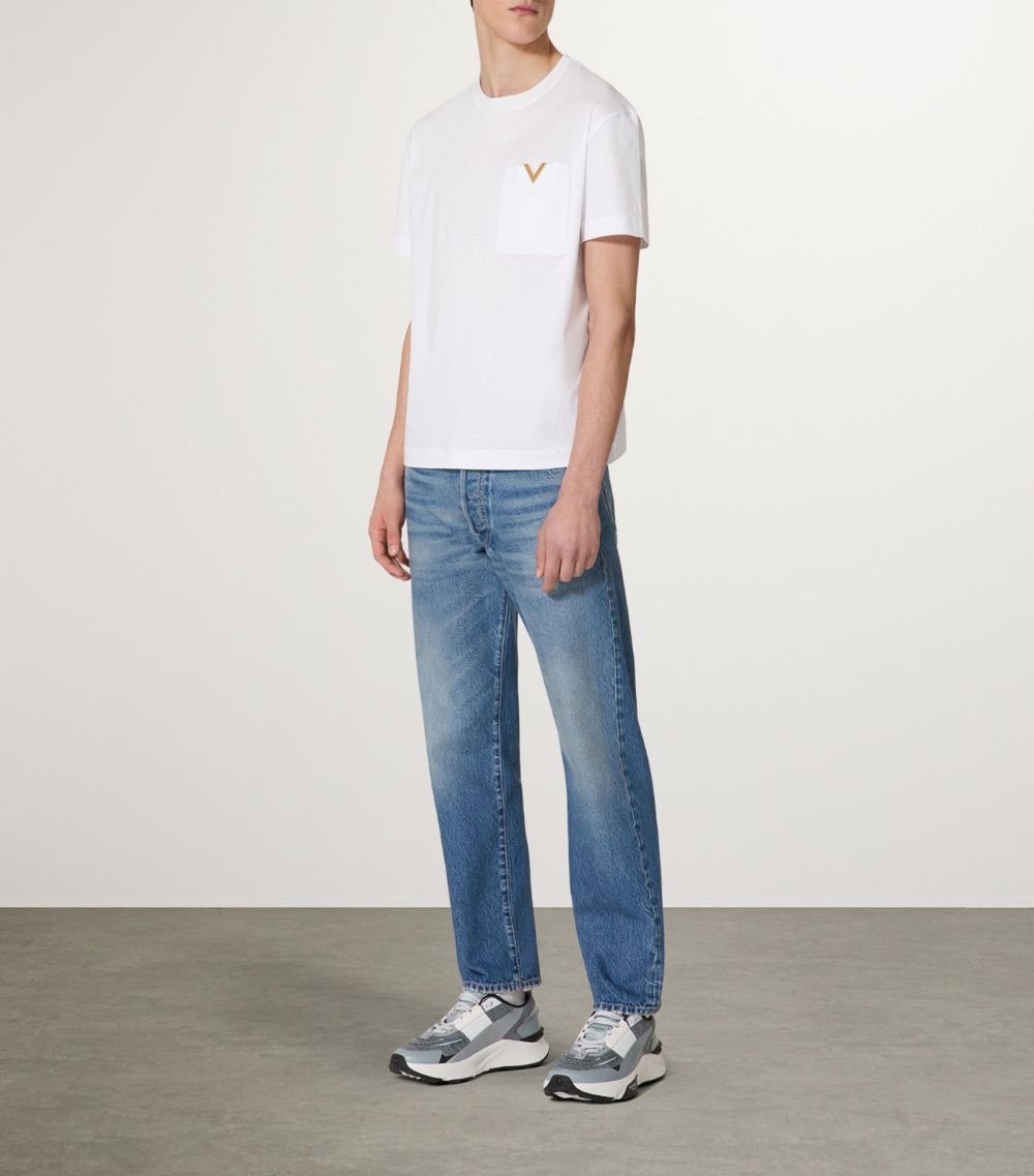 Valentino Valentino Cotton V-Pocket T-Shirt