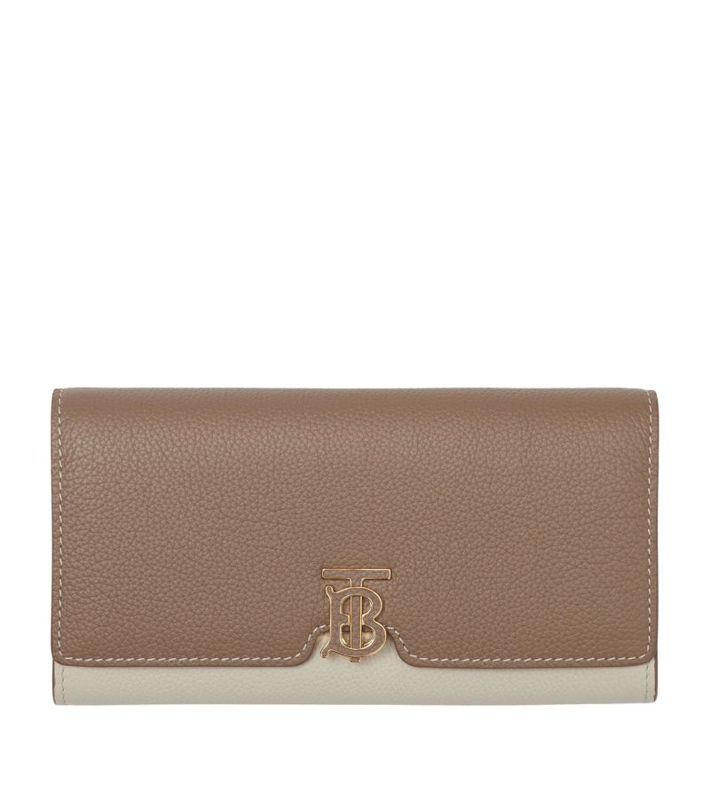 Burberry Burberry Leather Tri-Tone Continental Wallet