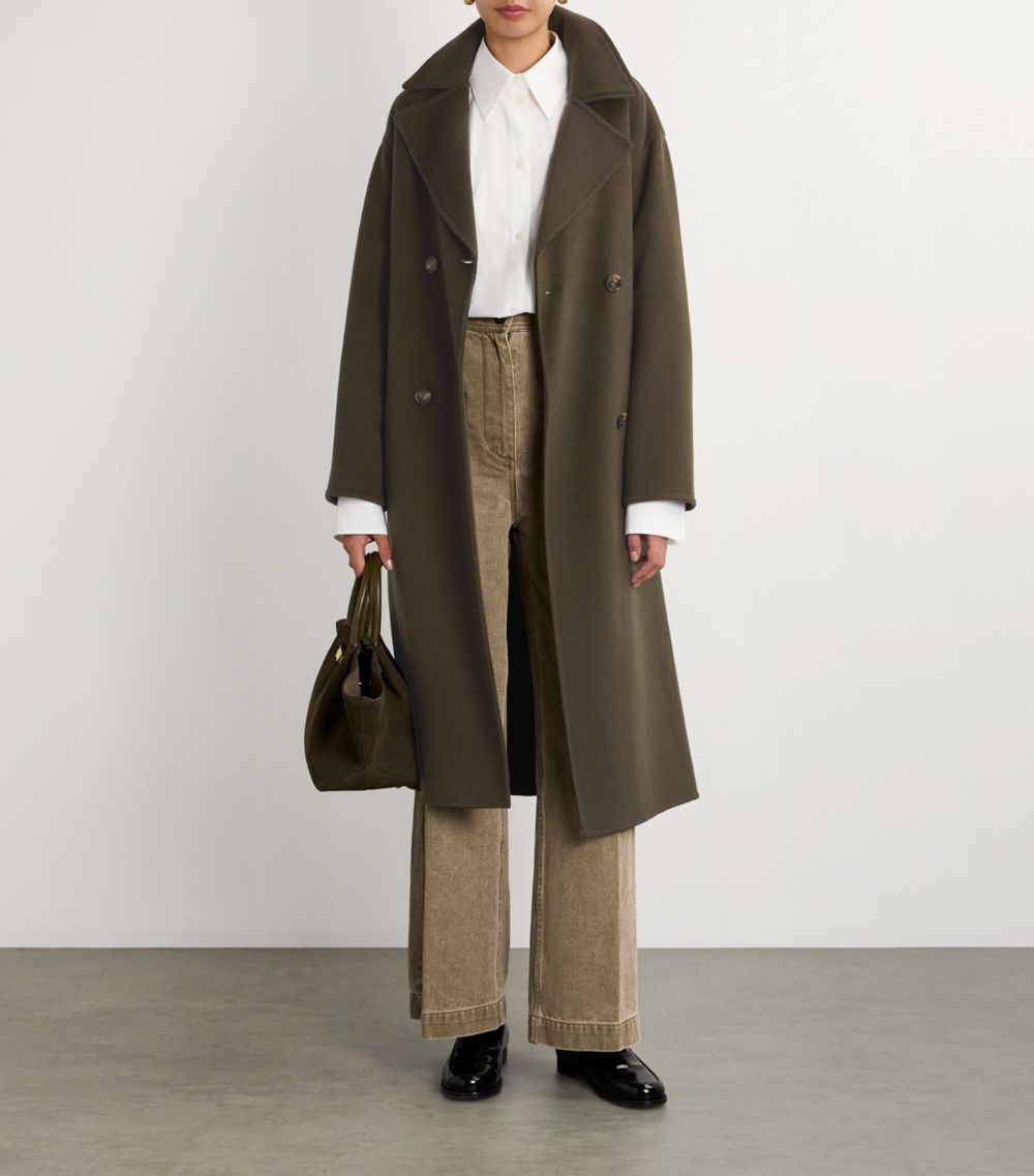 Yves Salomon Yves Salomon Wool-Cashmere Belted Trench Coat