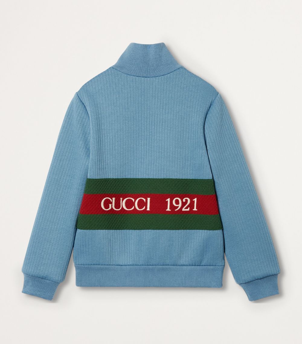 Gucci Gucci Kids Cotton Zip Jacket (4-12 Years)