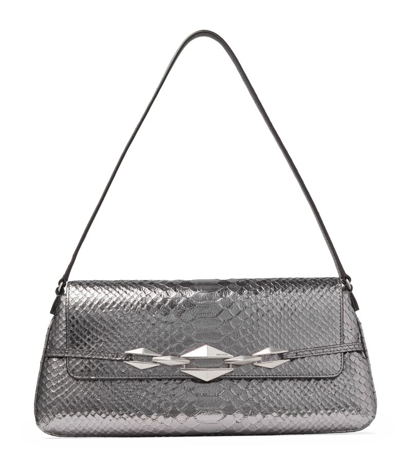 Jimmy Choo Jimmy Choo Snake Print Diamond Shoulder Bag