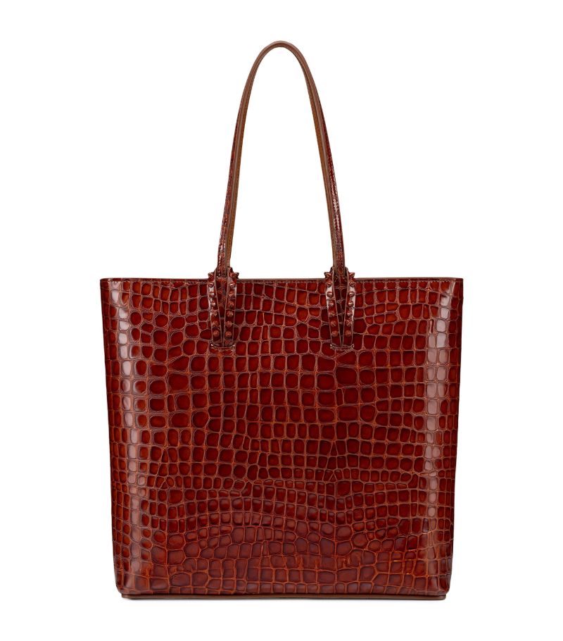 Christian Louboutin Christian Louboutin Cabata Croc-Embossed Leather Tote Bag