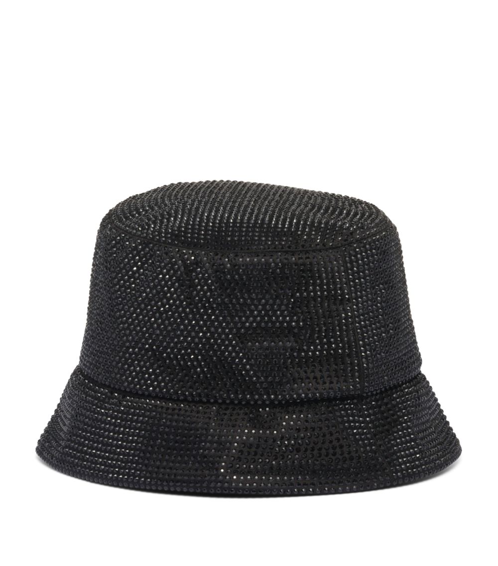 Prada Prada Crystal-Embellished Bucket Hat