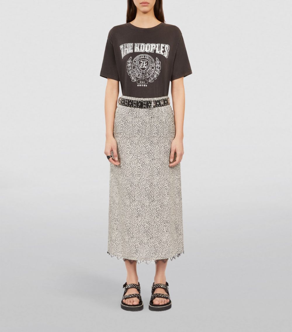 The Kooples The Kooples Leopard Print Maxi Skirt