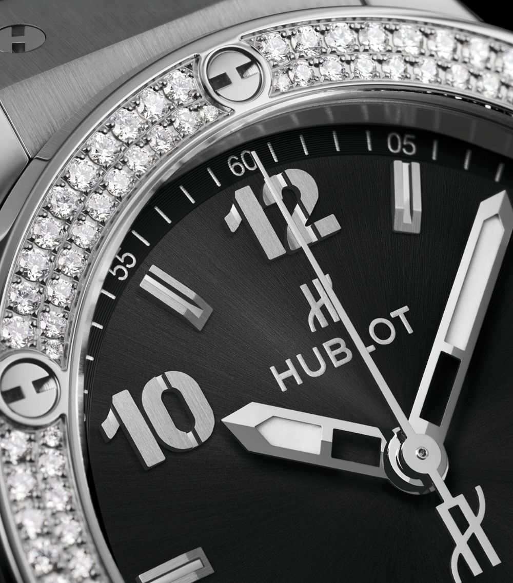 Hublot Hublot Stainless Steel And Diamond Big Bang Watch 38Mm