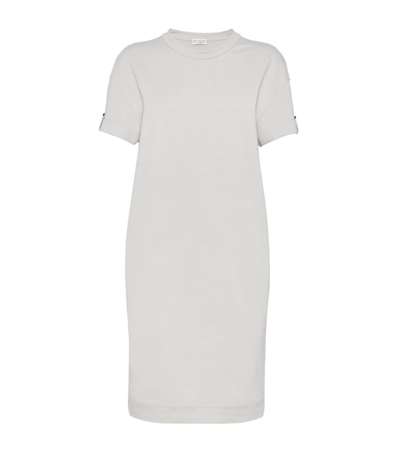 Brunello Cucinelli Brunello Cucinelli Stretch-Cotton French Terry Dress