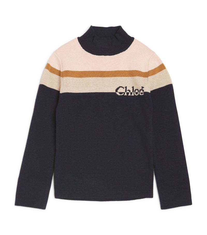 Chloé Kids Chloé Kids Cotton-Wool Logo Sweater (4-14 Years)