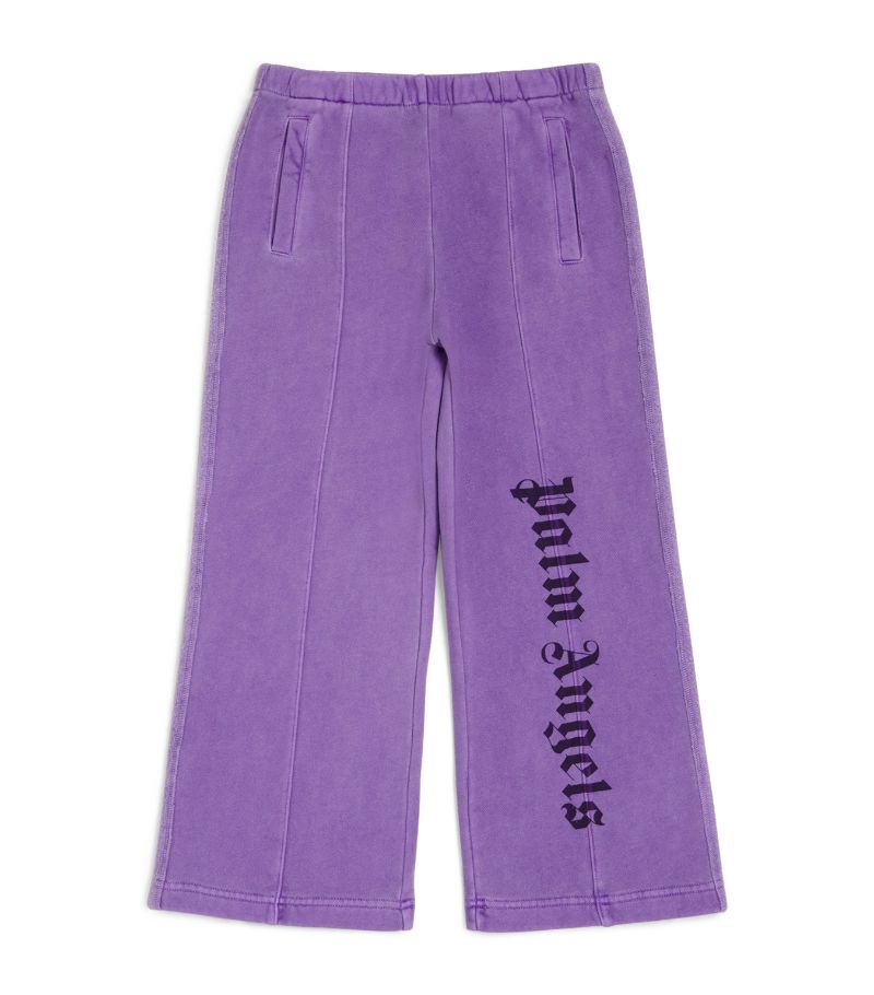 Palm Angels Kids Palm Angels Kids Logo Wide-Leg Sweatpants (4-12+ Years)