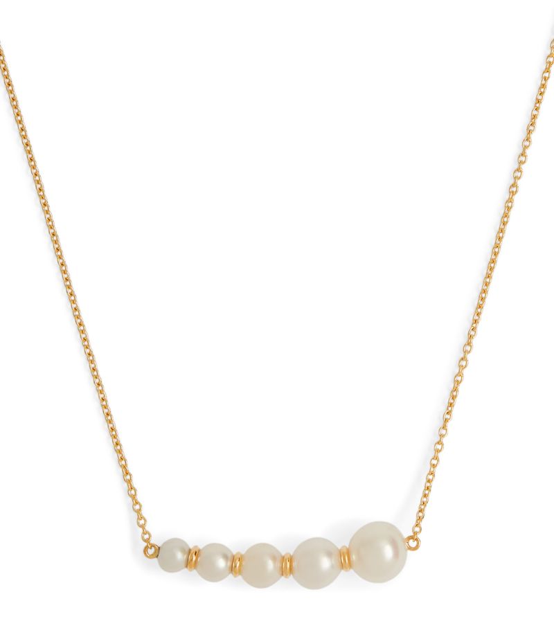 Sophie Bille Brahe Sophie Bille Brahe Yellow Gold And Pearl Lune Perle Necklace