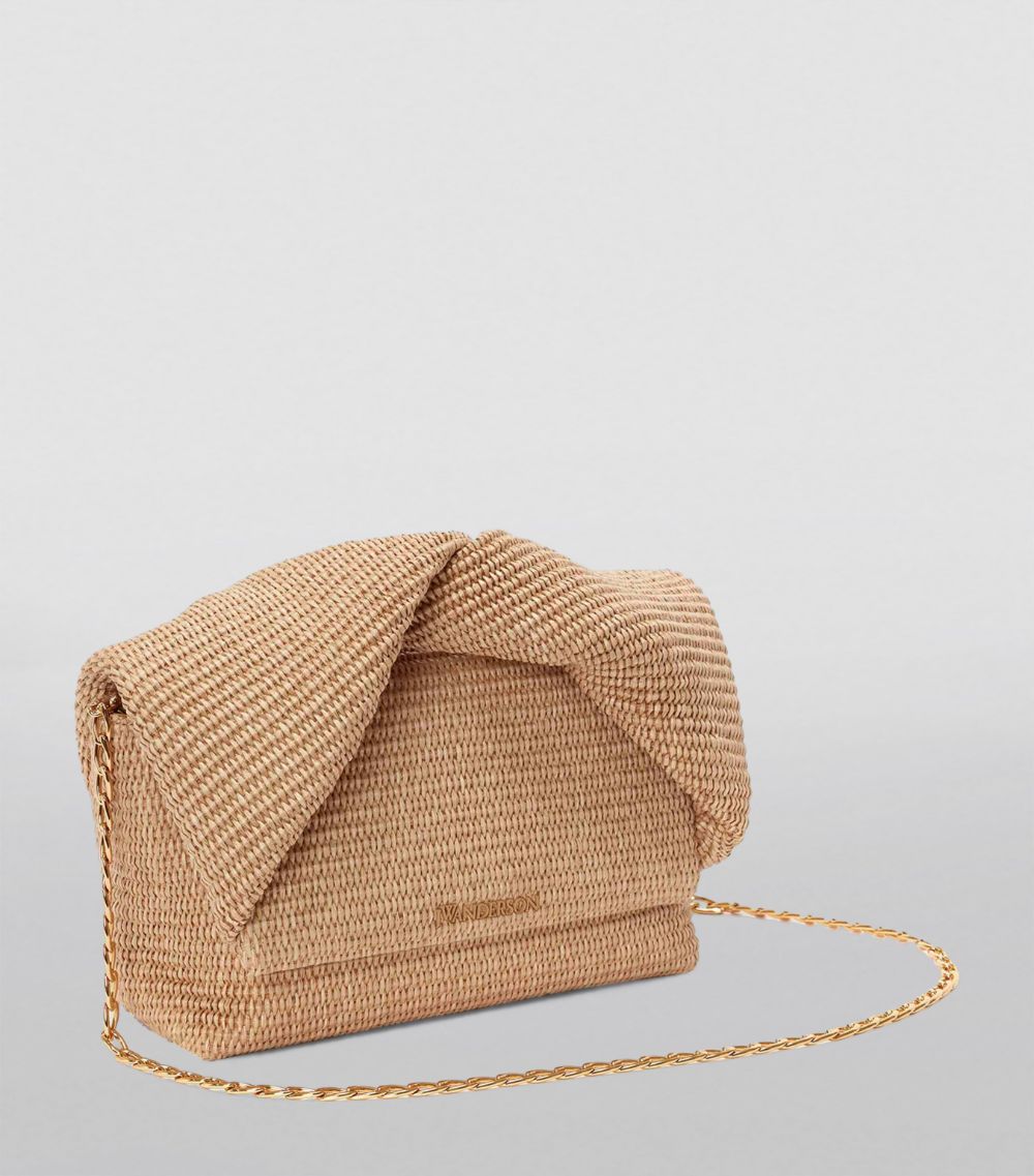 Jw Anderson Jw Anderson Large Raffia Twister Top-Handle Bag