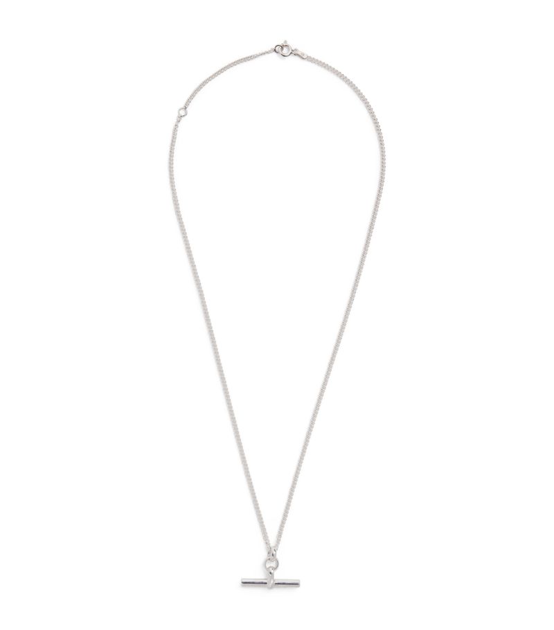 Tilly Sveaas Tilly Sveaas Sterling Silver T-Bar Curb Chain Necklace