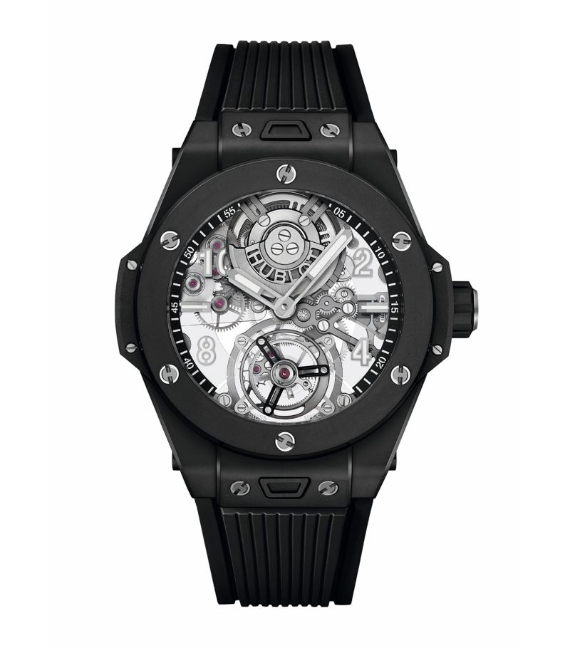 Hublot Hublot Ceramic Big Bang Tourbillon Black Magic Watch 45Mm