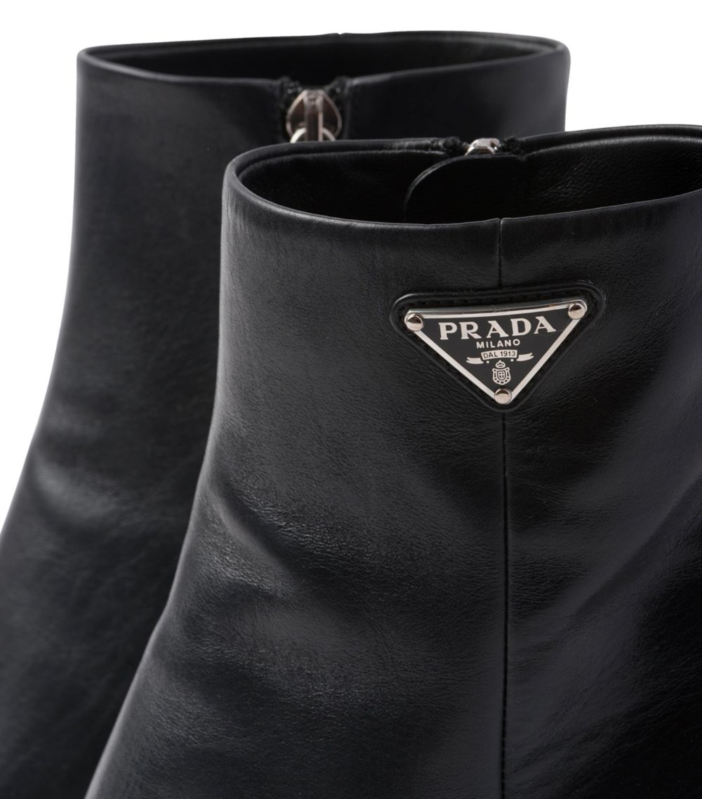 Prada Prada Leather Heeled Boots 65