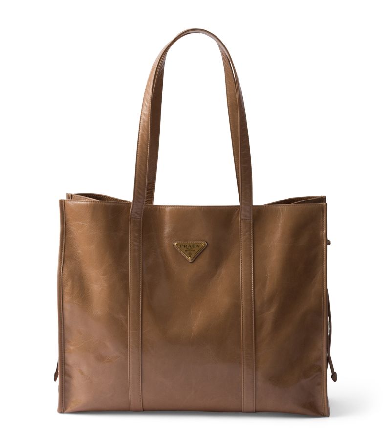 Prada Prada Large Leather Tote Bag