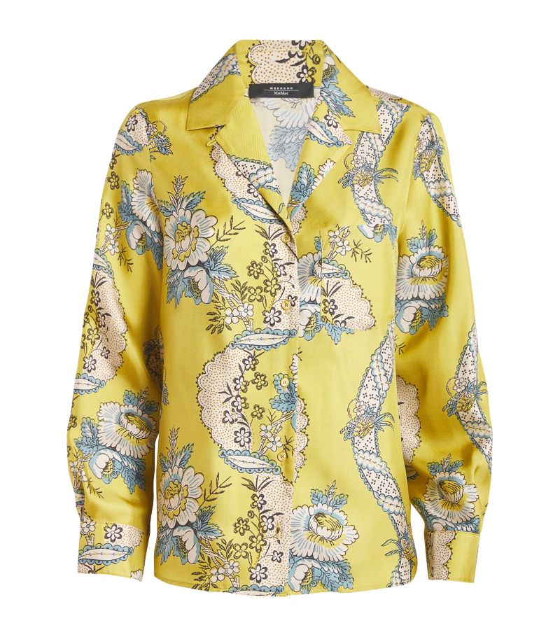 Weekend Max Mara Weekend Max Mara Silk Twill Floral Shirt