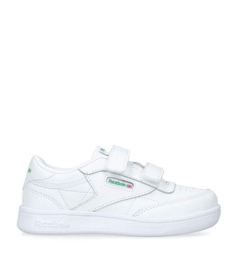  Reebok Kids Leather Club C Velcro Sneakers