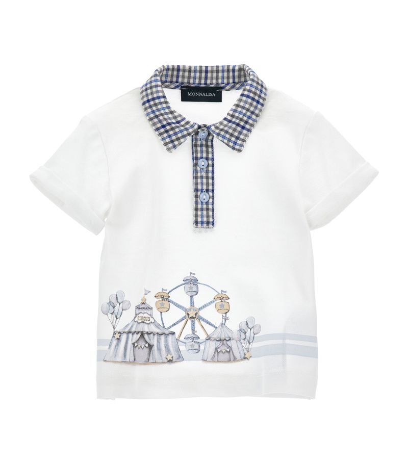 Monnalisa Monnalisa X Disney Dumbo Ferris Wheel Polo Shirt (3-36 Months)