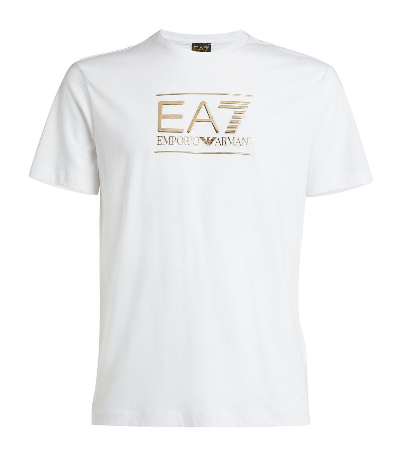 EA7 Emporio Armani Ea7 Emporio Armani Cotton Logo Print T-Shirt