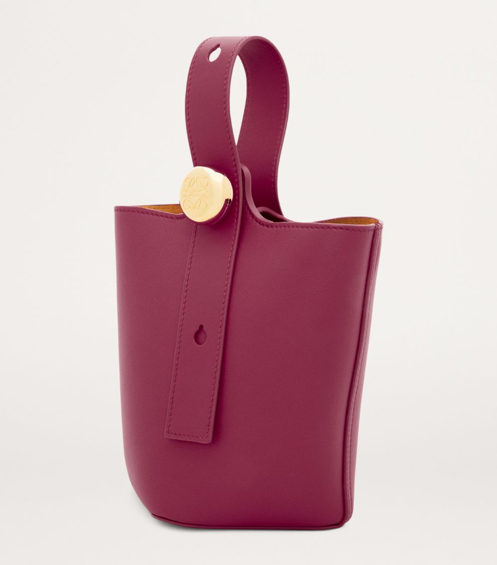 Loewe Loewe Mini Leather Pebble Bucket Bag