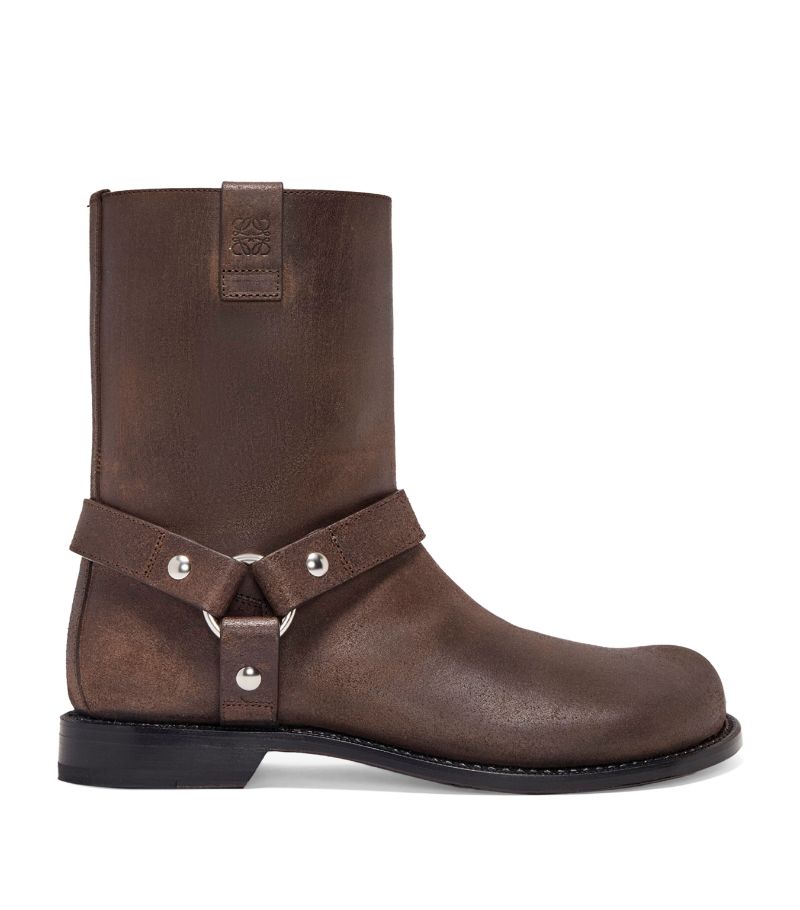 Loewe Loewe Leather Campo Biker Boots