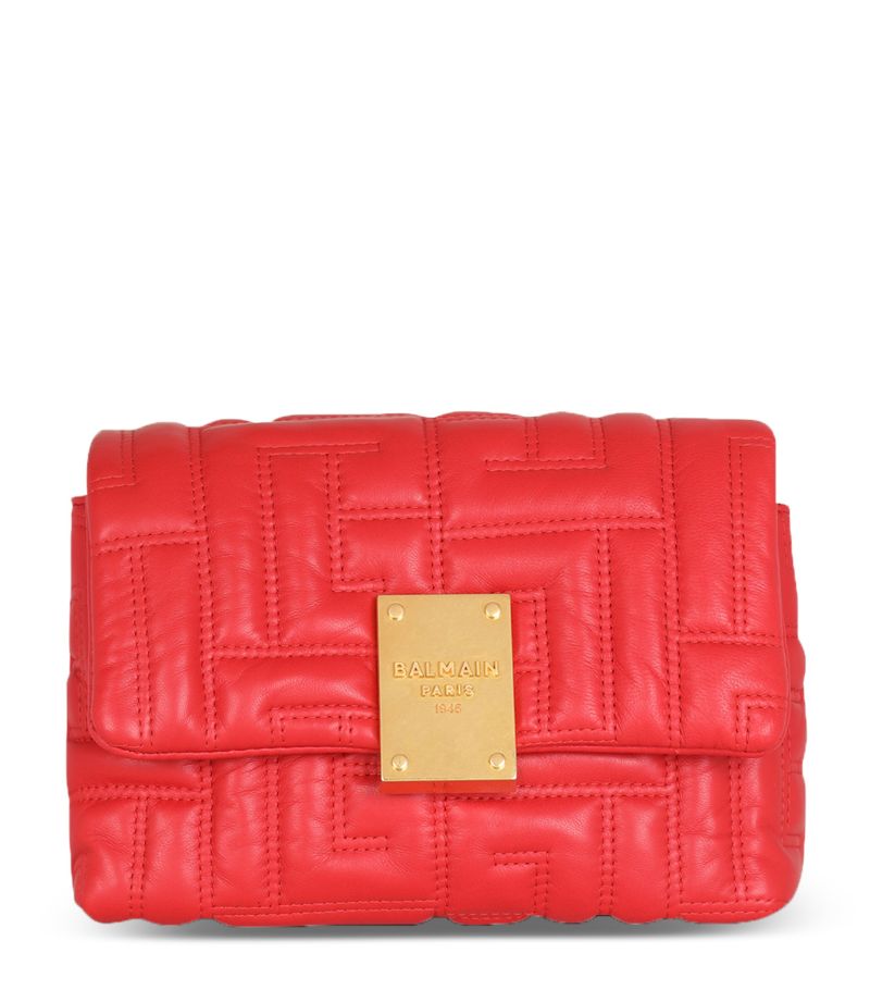 Balmain Balmain Mini Quilted Leather 1945 Soft Shoulder Bag