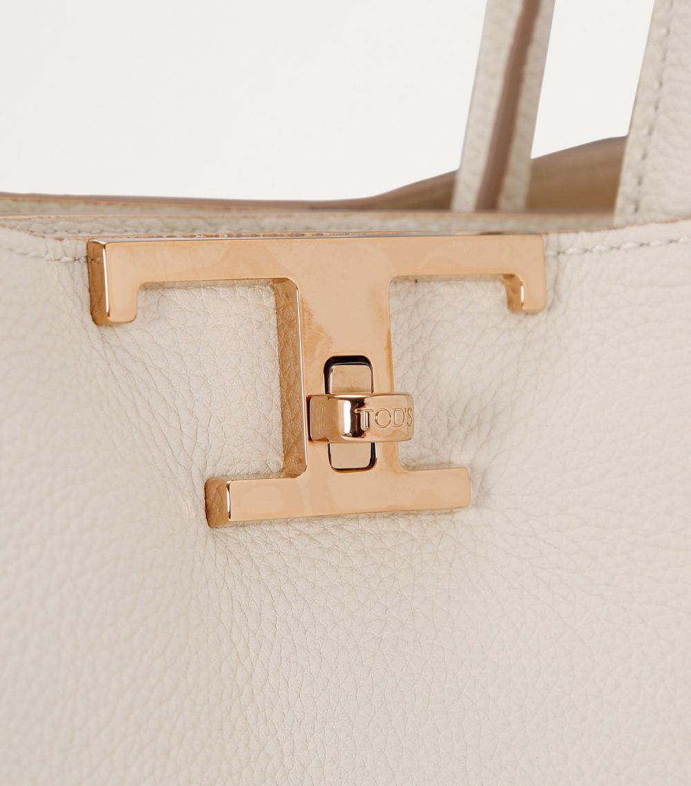 Tod's Tod'S Small Leather Timeless T Shoulder Bag