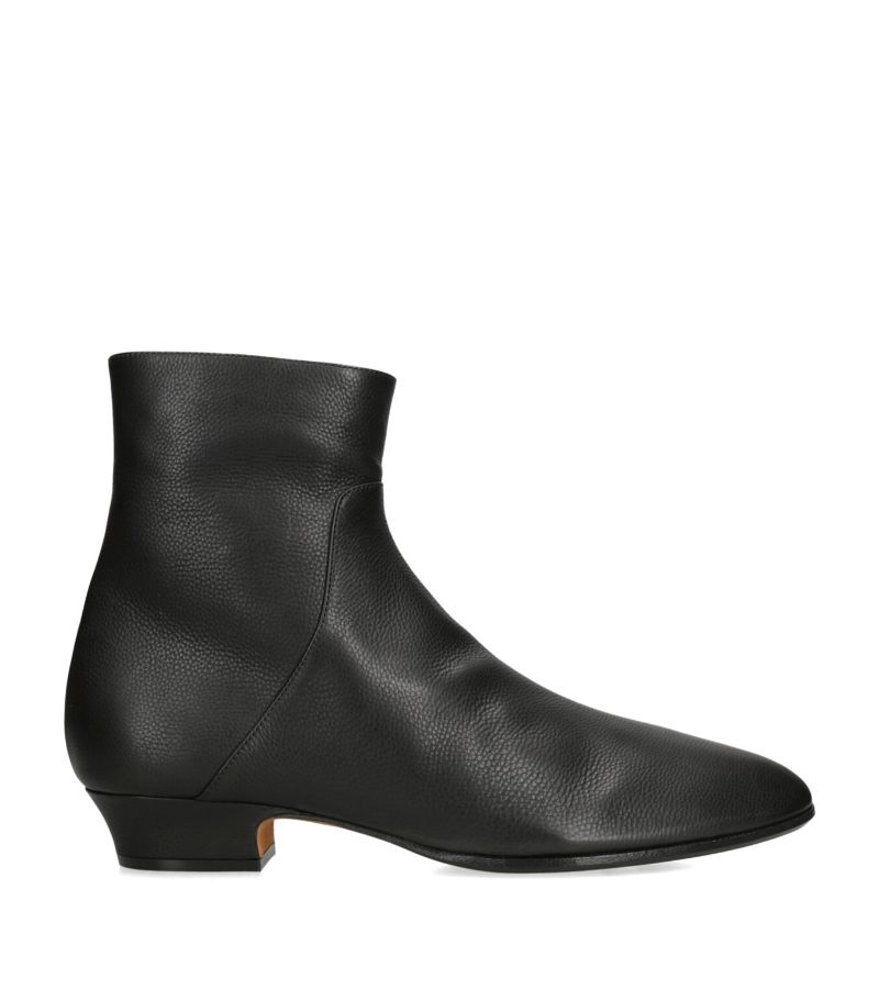 The Row The Row Hereditas Leather Ankle Boots 25