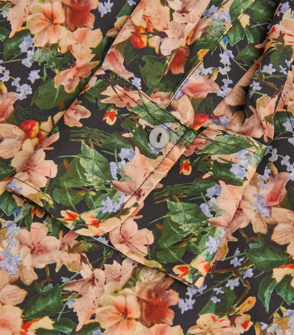 Vince Vince Silk-Blend Floral Blouse