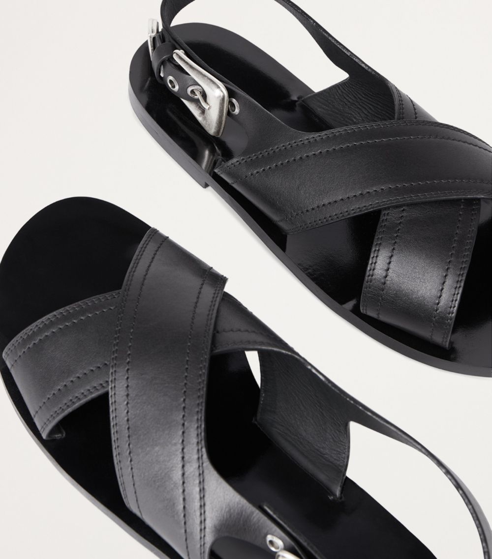 The Kooples The Kooples Leather Buckle Sandals