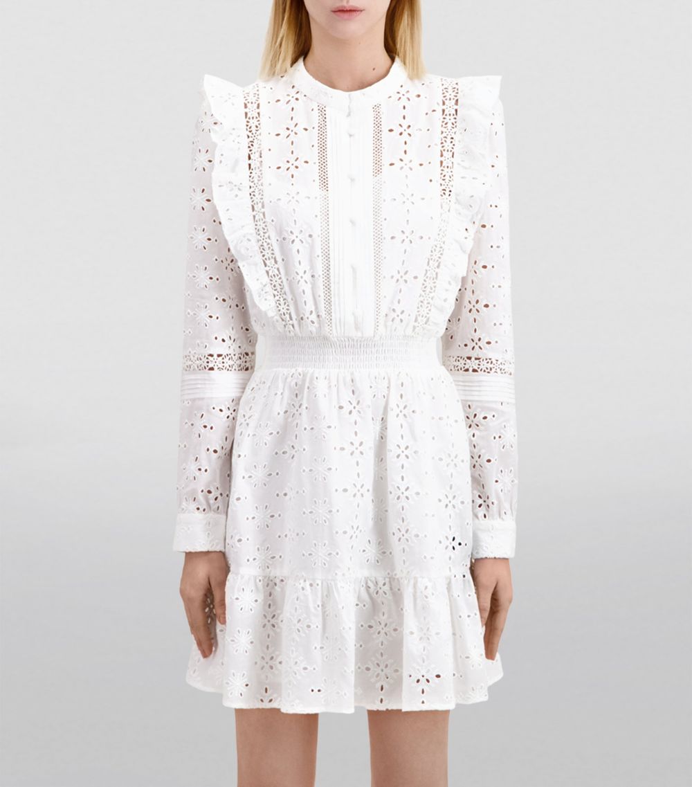 The Kooples The Kooples Broderie Anglaise Mini Dress