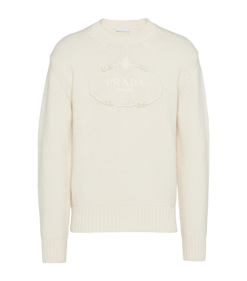 Prada Prada Wool-Cashmere Logo Sweater