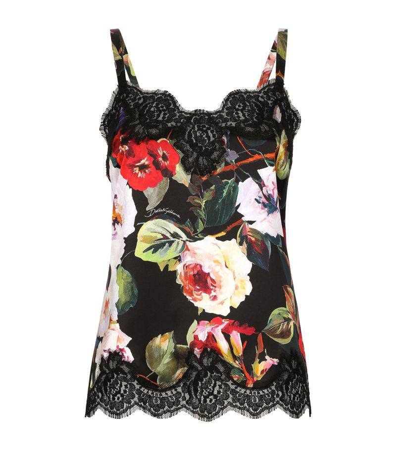 Dolce & Gabbana Dolce & Gabbana Silk-Blend Floral Top