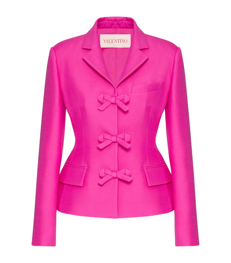 VALENTINO GARAVANI Valentino Garavani Wool-Silk Bow Blazer