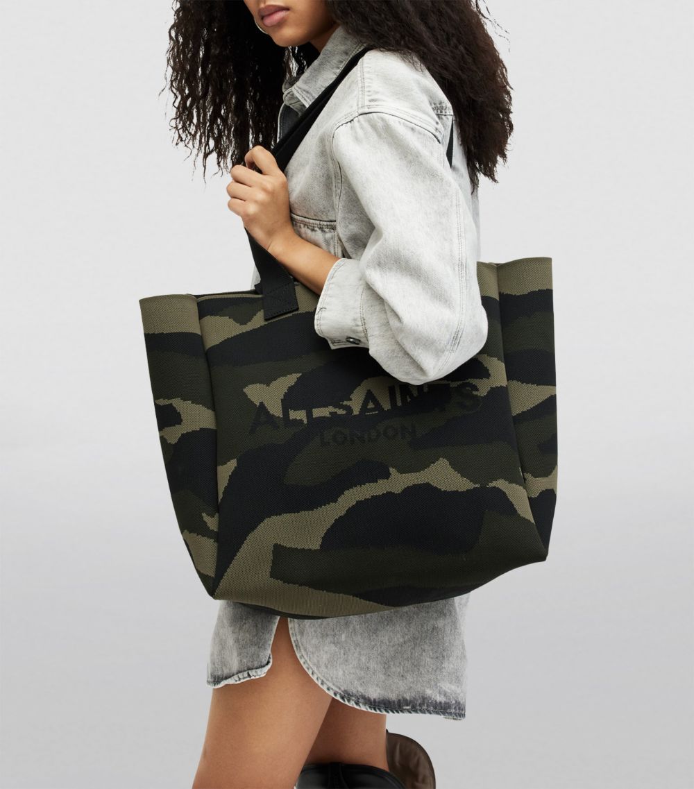 Allsaints Allsaints Knitted Camouflage Izzy Tote Bag