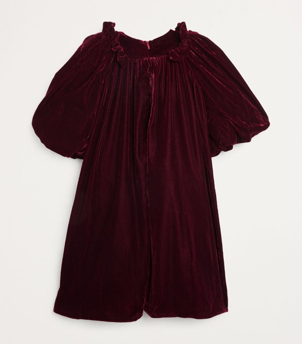  Petite Amalie Velvet Puff-Sleeve Dress (4-16 Years)