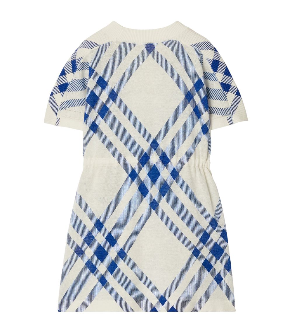 Burberry Burberry Kids Linen-Cotton Check Print Dress (6-24 Months)