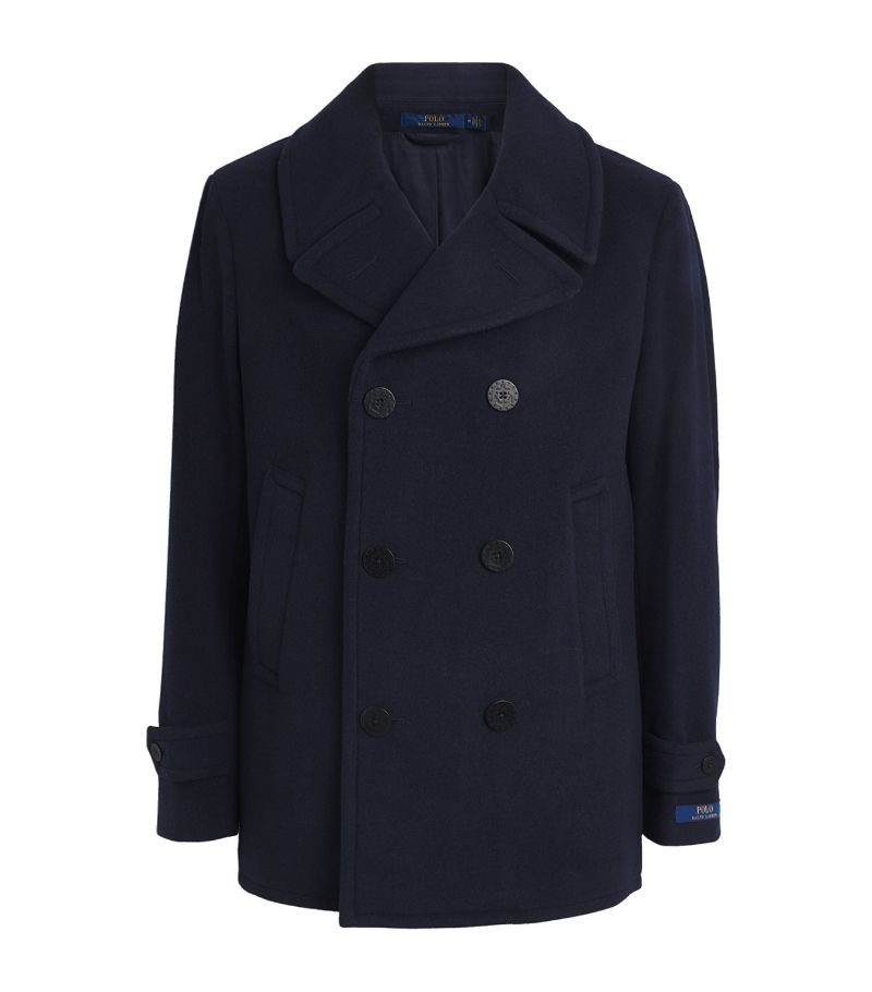 Polo Ralph Lauren Polo Ralph Lauren Wool-Blend Twill Pea Coat