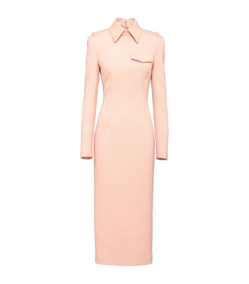 Prada Prada Wool Stretch-Weave Dress