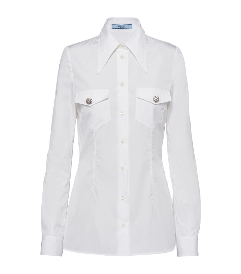 Prada Prada Cotton Button-Detail Shirt