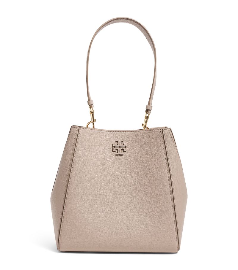 Tory Burch Tory Burch Small Leather Mcgraw Bucket Bag