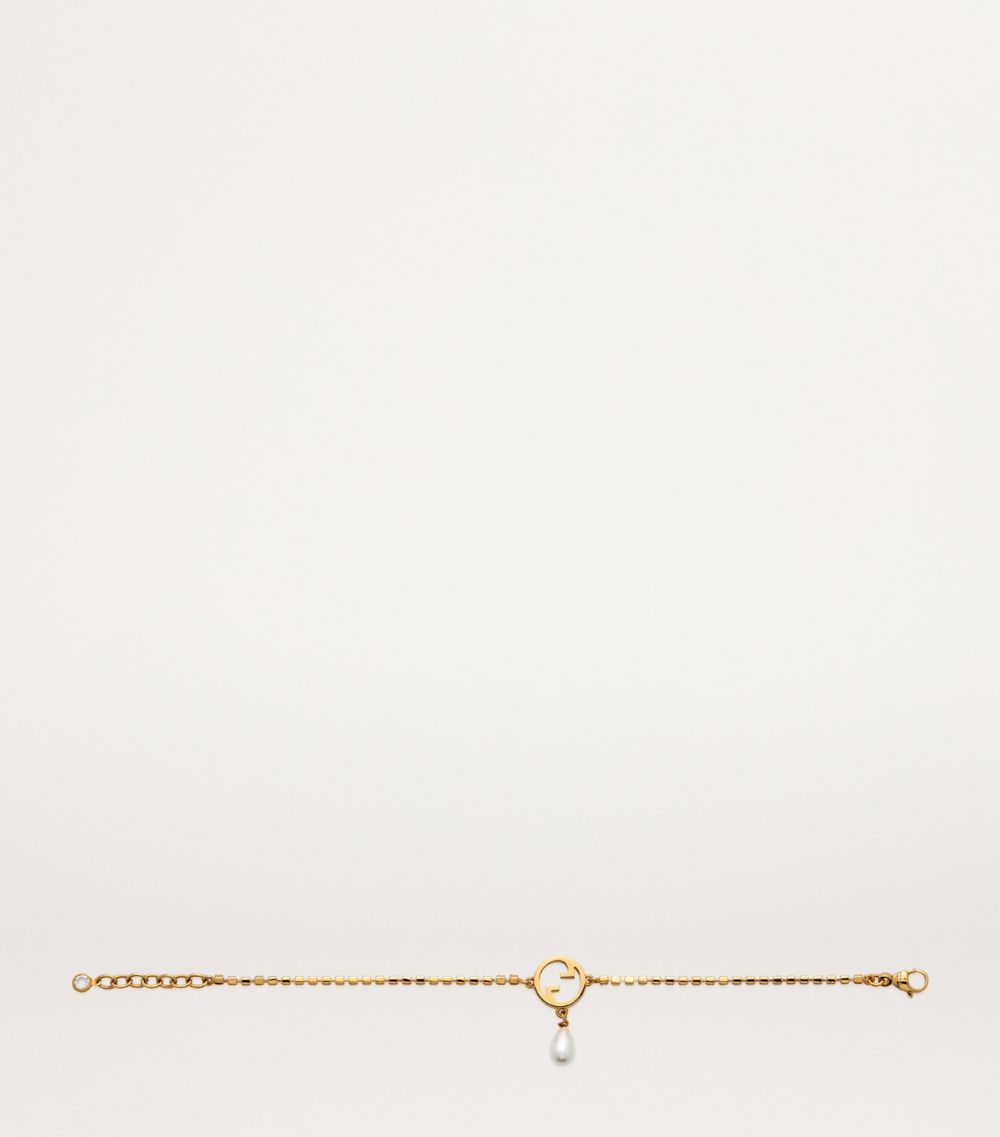 Gucci Gucci Crystal And Pearl-Embellished Blondie Bracelet