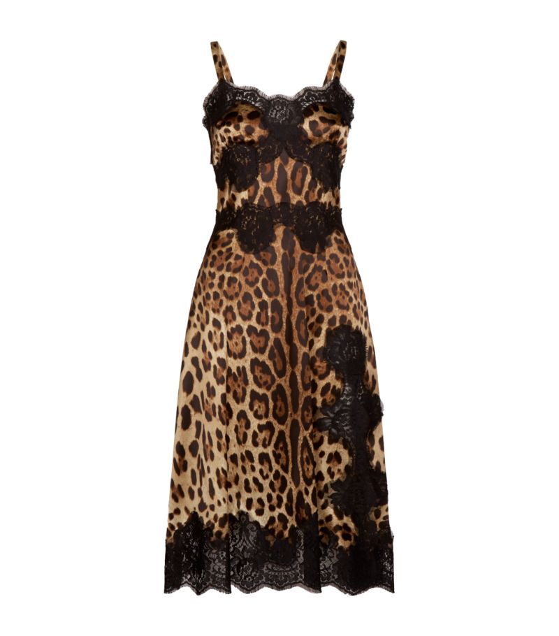 Dolce & Gabbana Dolce & Gabbana Leopard Print Slip Dress